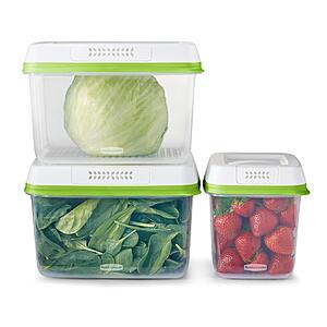 6-pc Rubbermaid Produce Saver Containers for Refrigerator $18.40