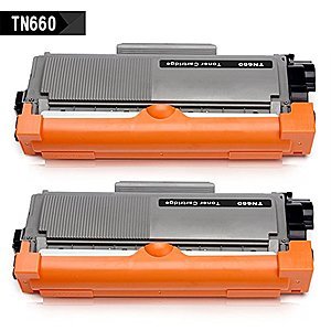 IKONG 2 Pack - BLACK TN660 Compatible Toner Cartridge for Brother TN660 TN630 + FSSS [Lightning Deal] $11