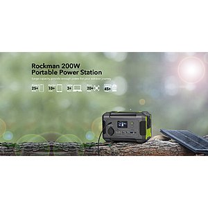 Rockman 200W Portable Power Station - $139 delivered after coupon code: SAVE40