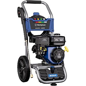 Westinghouse 3200 PSI 2.5 GPM Gas Powered Pressure Washer $232.30 + Free Shipping