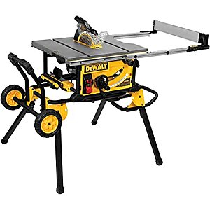 DeWALT 10" 15A Corded Job Site Table Saw w/ Rolling Stand $533 + Free S/H