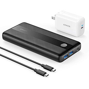 Anker Portable Charger, PowerCore III Elite 19200 60W Power Bank Bundle with 65W PD Wall Charger $51.19