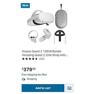 Sam's club members: Oculus Quest 2 128GB Bundle Including Quest 2, Elite Strap with Battery and Carrying Case $379 / Costco members: 256gb with Carrying Case $399.99