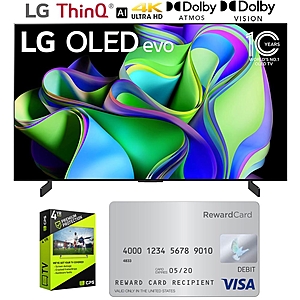 LG OLED evo C3 77" HDR 4K Smart OLED TV (2023) w/ 4 Yr Warranty + $200 Gift Card - $2297 at Beach Camera