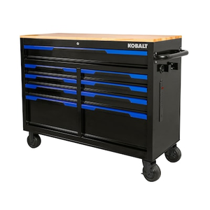 $100 Off! Kobalt 9-Drawer Rolling Work Bench at Lowes.com - Spacious & Sturdy Workbench Tool Storage Solution $380