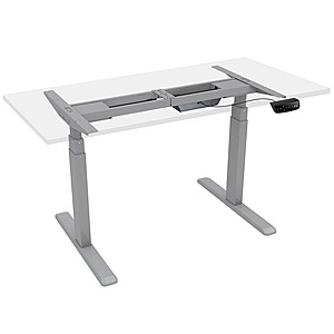 Workstream by Monoprice Sit-Stand Dual-Motor Height Adjustable Table Desk Frame, Electric, Gray $170.19 + Free Shipping