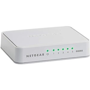 Netgear 5-Port Gigabit Ethernet Unmanaged Switch $12