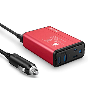 Bestek 150W Power Inverter w/ 4.2A Dual USB Car Adapter (Red) $12 + Free Shipping