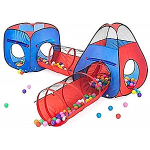 4Pc Kids Play tent Pop Up Ball Pit With Carrying Case $33.95 + free Shipping