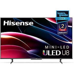 75" Hisense 75U8H 4K HDR Smart Quantum Dot Mini-LED TV $1400 + Free Shipping
