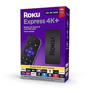 Roku Express 4K+ 2021 Streaming Media Player $29 + Free Shipping