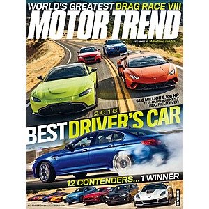 Motor Trend Magazine- 4 yrs for $12