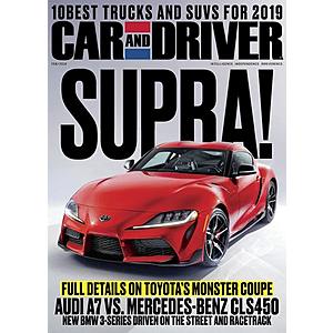 Car and Driver Magazine- $12 for 4 years