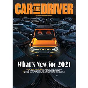 Car and Driver Magazine- 4 yrs for $12
