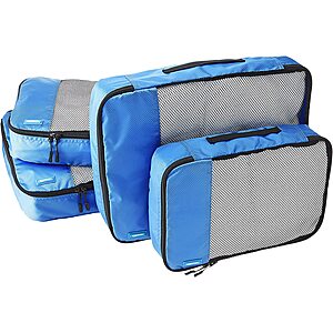 4-Piece Packing Travel Organizer Cubes Set $5.50 shipped w/ Prime