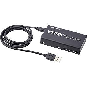 HDMI 1x2 Splitter (Screen Duplication) $3.71 shipped w/ Prime