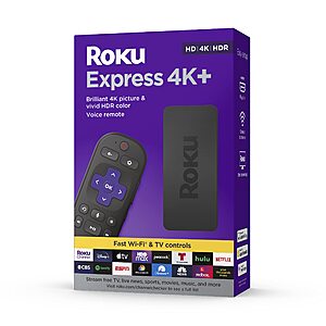 Roku Express 4K+ Streaming Media Player (2021 Model) $25 + Free Shipping