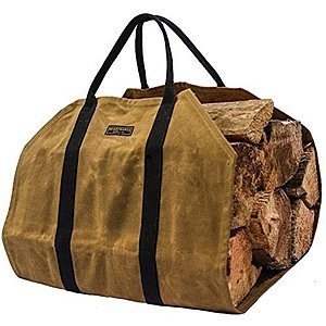 Readywares Waxed Canvas Firewood Log Carrier $20.50 & More + Free S&H