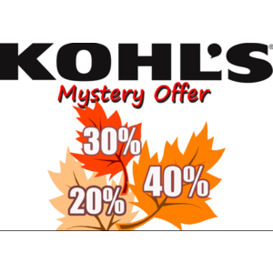 Kohl's Mystery Savings Coupon: 40% 30% or 20% Valid on 01/27/19 only