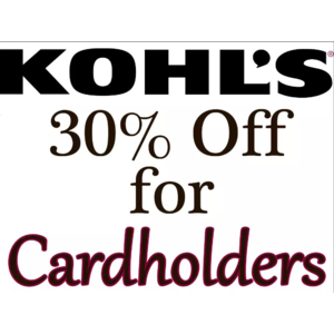 Kohl's Cardholders Coupon for Additional Savings from 03/22 to 03/31