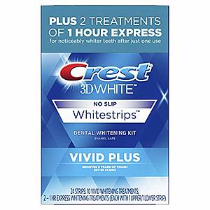Amazon: Crest 3D White Whitestrips Vivid Plus $15