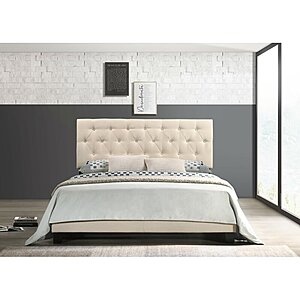 Drusilla Tufted Upholstered Low Profile King Bed + 10 % off with code APP10 $141.29