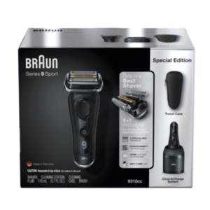 Braun Series 9 Sport Electric Shaver, Rechargeable & Cordless Electric Razor, clean/charge station, 9310cc $127.49