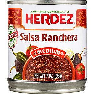 Amazon.com: HERDEZ Ranchera Salsa, Medium, 7 oz. Can (12-Pack) $13.99