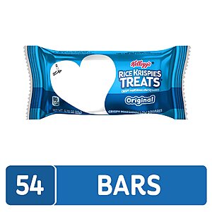 $9.65 /w S&S: 54-Count 0.78-Oz Rice Krispies Treats Marshmallow Snack Bars