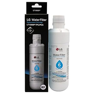 $38.00: LG LT1000P - 6 Month / 200 Gallon Capacity Replacement Refrigerator Water Filter (NSF42, NSF53, and NSF401)