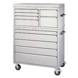 TRINITY 43"x 25" 11-Drawer Stainless Steel Tool Chest $499.97