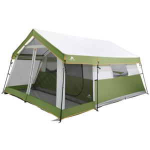Ozark Trail 8-Person Family Cabin Tent 1 Room with Screen Porch, Green, 12'x11'x7', 45.86 lbs. $129