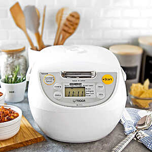 Tiger 5.5-Cup Rice Cooker JBV-S10U @ Costco B&M $69.99 (Costco Online $79.99)