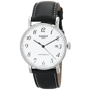 Tissot Mens Everytime Desire Auto 316L Stainless Steel case Automatic Watch, Black, Leather - Amazon 0 $163 $163.26