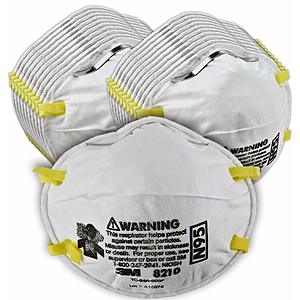 20-Pack 3M N95 Personal Protective Particulate Respirator Masks $24.20