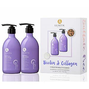 Lightning Deal - Luseta Biotin & Collagen Shampoo & Conditioner Set 2 x 16.9oz $22.46