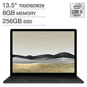 Microsoft Surface Laptop 3 - 10th Gen Intel Core i5 - 2256 x 1504 Display - Windows 10 - Black - $799.99