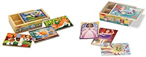 8-Puzzle Melissa & Doug Wooden Jigsaw Puzzles in a Box (Puzzles, Fanciful Friends) $9.54 + Free Shipping w/ Prime or orders of $25+