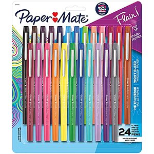 24 Paper Mate Felt Tipped Marker Pens $12 + Free Shipping w/ Prime or Orders $25+