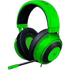 Razer Kraken Gaming Headset: Lightweight Aluminum Frame w/ Retractable Noise Isolating Microphone (Green) $40 + Free Shipping