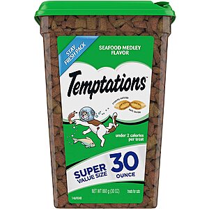 Select Amazon Accounts: 30-Oz Temptations Classic Crunchy and Soft Cat Treats $9.05 w/ Subscribe & Save