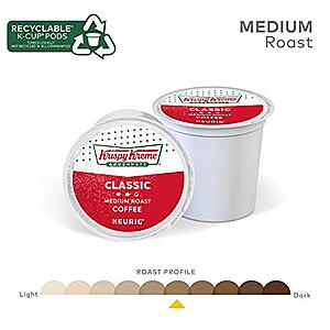 96-Count Krispy Kreme Classic Single-Serve Keurig K-Cup Pods (Medium Roast Coffee) $33.24 w/ S&S + Free Shipping w/ Prime or on $35+