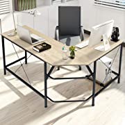 65" Kingso L-Shaped Computer Desk w/ Computer Stand $70 + Free Shipping
