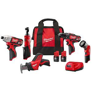 Milwaukee M12 Brushed 5 Tool Kit Online Only @ Ace Hardware $199