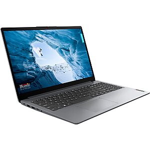 Lenovo Ideapad 1 15.6" Laptop - Ryzen 7 5700U with 16GB Memory - AMD Radeon Graphics - 512GB SSD - Cloud Gray - $429.99+tax @ Best Buy