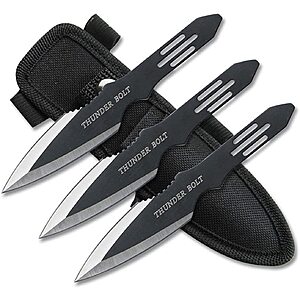 Perfect Point Thunder Bolt Throwing Knives (Set of 3) $4.87