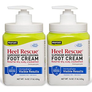 Profoot Heel Rescue Foot Cream 16 Ounce Bottle, 2 Pack (40 percent off coupon) $7.65
