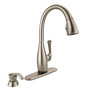 Delta Dominic Single-Handle Pull-Down Sprayer Kitchen Faucet with Touch2O & ShieldSpray Technology in SpotShield Stainless - $179 @ Home Depot + FS