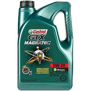 Prime Members: Castrol 03060 GTX MAGNATEC 0W-20 Full Synthetic Motor Oil, 5 Quart as low as $13.93 with extra 20% Amazon Prime Day Savings + 15% S+S