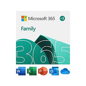 15-Months Microsoft 365 Family Subscription (6 Users) + H&R Block 2021 Tax Software (Deluxe + State) $69.98 + Free Shipping via Newegg